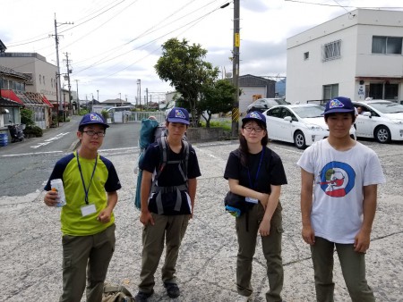 ３AV大会最終日吉川駅でスカウトと合流