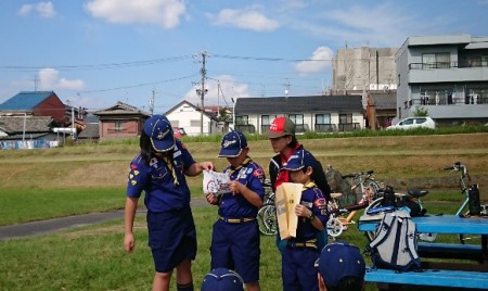 10.22　矢田川サイクリングロードにて、サイクリングをしました